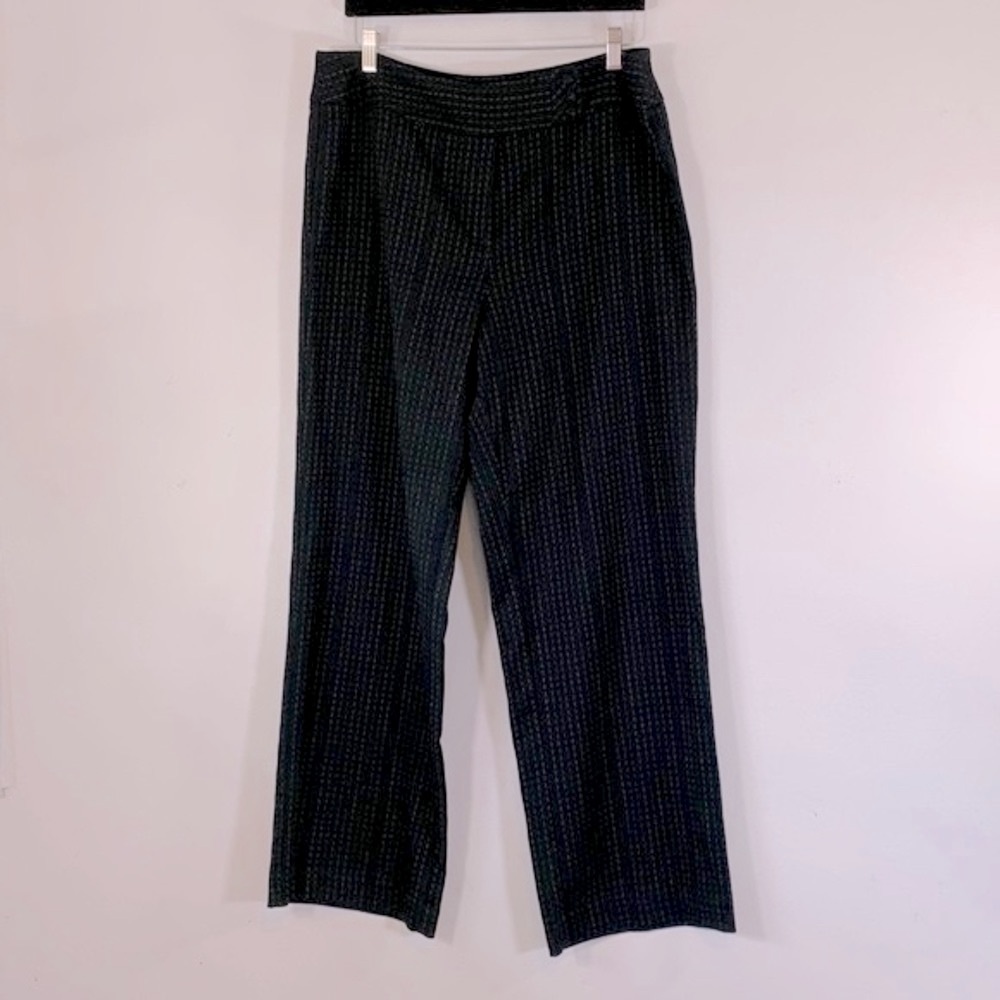 Requirements High Waisted Women’s Size 16 Straight Leg Black Stripe Dress Pants